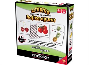 e.Memo Meyveler ve Sebzeler Hafıza Oyunu | Anatolian Puzzle